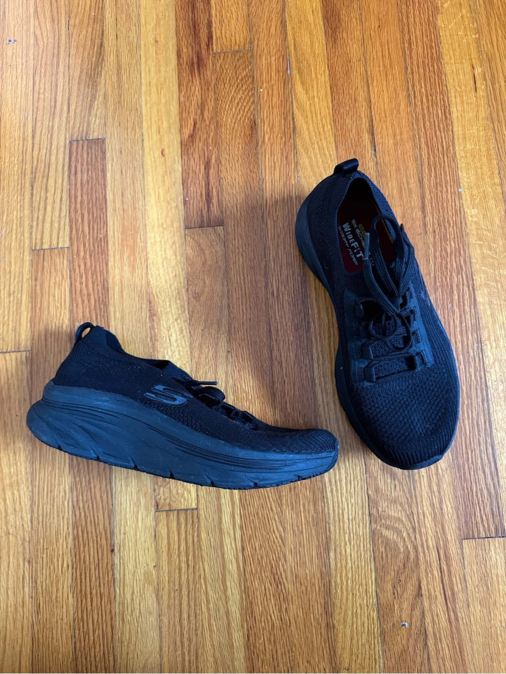 Skechers Women Black Slip-On Athletic Sneakers